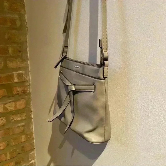 Nine West Gray Crossbody Bag - Vegan Leather, Excellent Condition - Picture 10 of 12